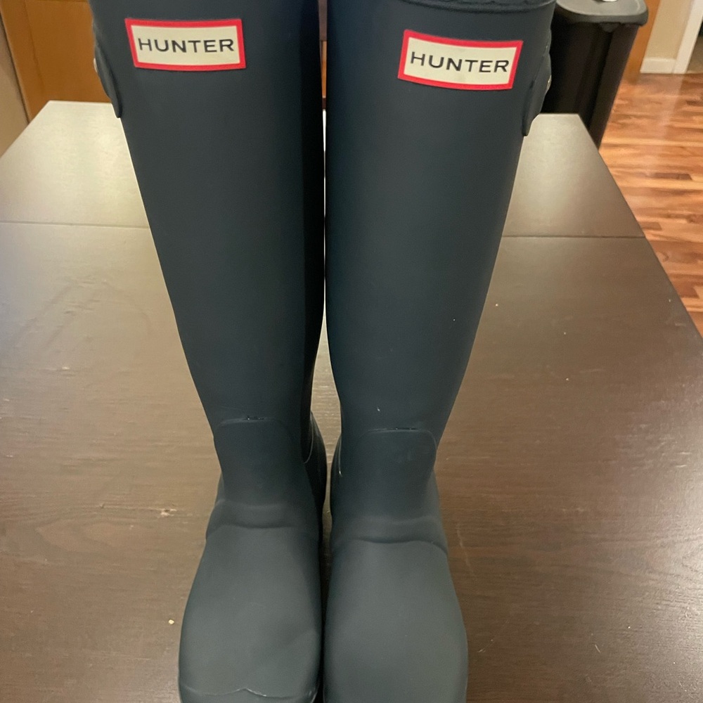 Hunter Dark Blue Waterproof Boots